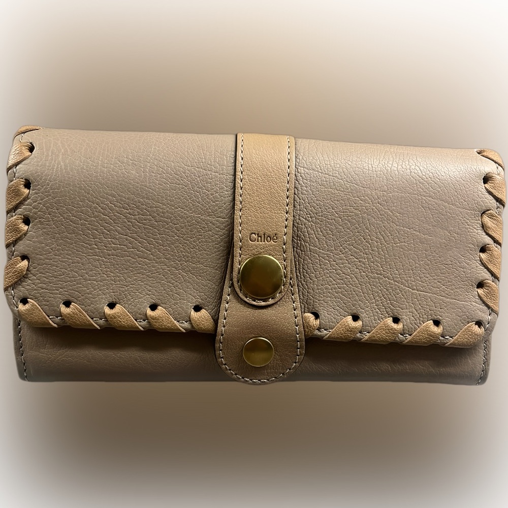Chloe Beige Silverado Wallet